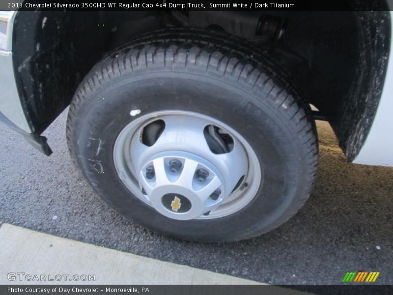 Summit White / Dark Titanium 2013 Chevrolet Silverado 3500HD WT Regular Cab 4x4 Dump Truck