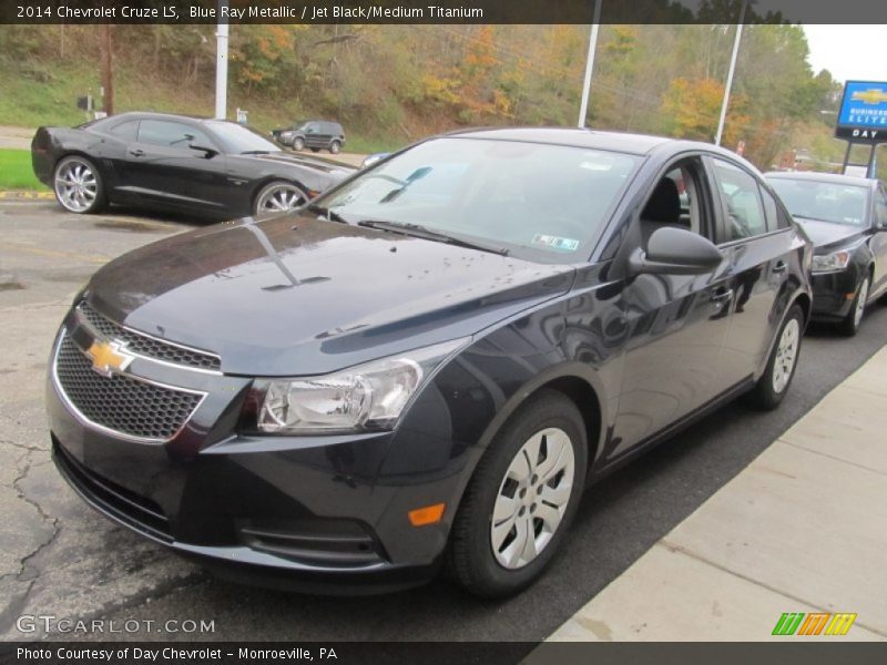 Blue Ray Metallic / Jet Black/Medium Titanium 2014 Chevrolet Cruze LS