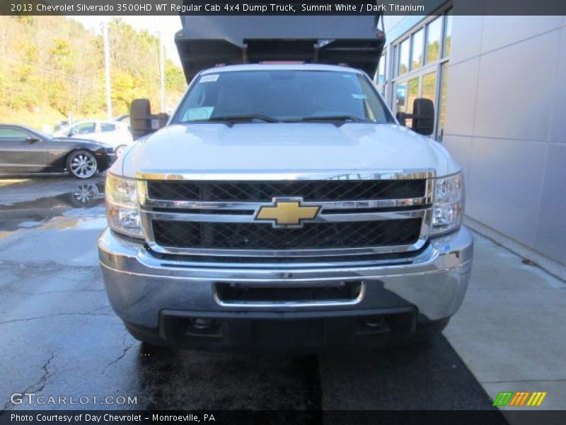 Summit White / Dark Titanium 2013 Chevrolet Silverado 3500HD WT Regular Cab 4x4 Dump Truck