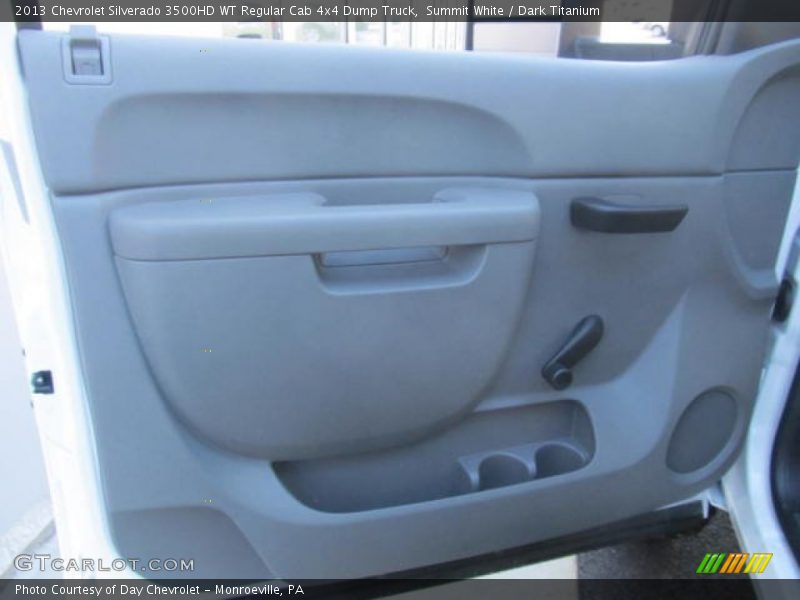 Summit White / Dark Titanium 2013 Chevrolet Silverado 3500HD WT Regular Cab 4x4 Dump Truck
