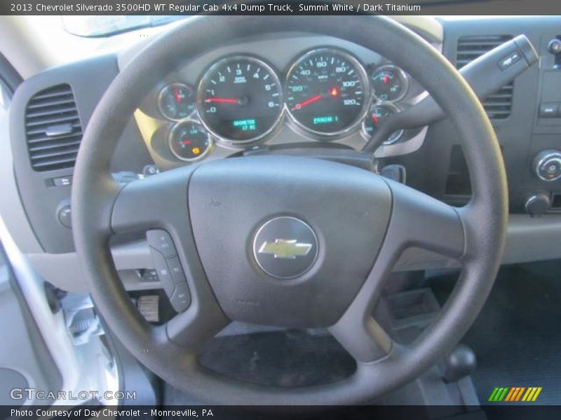 Summit White / Dark Titanium 2013 Chevrolet Silverado 3500HD WT Regular Cab 4x4 Dump Truck
