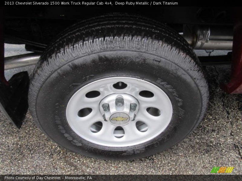 Deep Ruby Metallic / Dark Titanium 2013 Chevrolet Silverado 1500 Work Truck Regular Cab 4x4