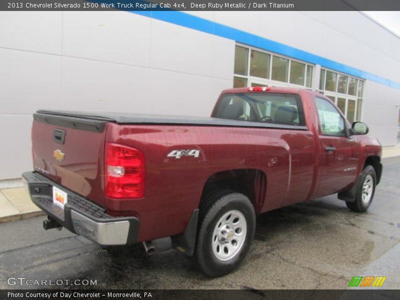 Deep Ruby Metallic / Dark Titanium 2013 Chevrolet Silverado 1500 Work Truck Regular Cab 4x4