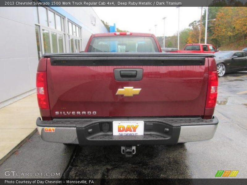 Deep Ruby Metallic / Dark Titanium 2013 Chevrolet Silverado 1500 Work Truck Regular Cab 4x4