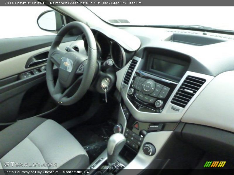 Rainforest Green Metallic / Jet Black/Medium Titanium 2014 Chevrolet Cruze LS