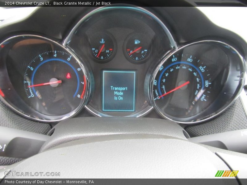 Black Granite Metallic / Jet Black 2014 Chevrolet Cruze LT