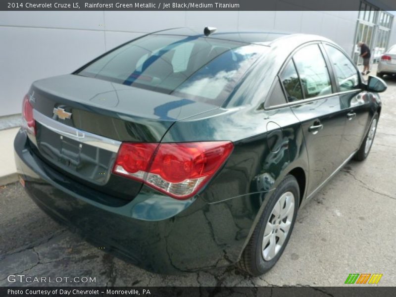 Rainforest Green Metallic / Jet Black/Medium Titanium 2014 Chevrolet Cruze LS