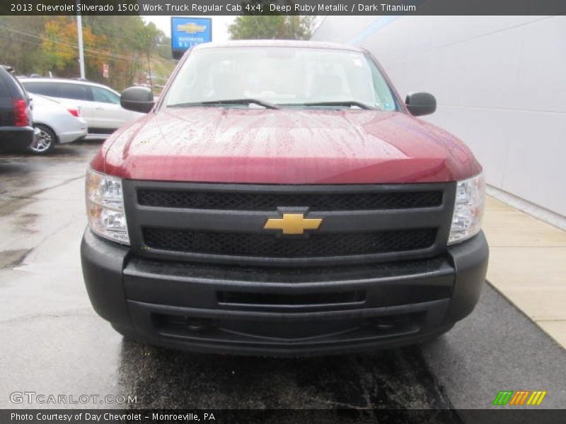 Deep Ruby Metallic / Dark Titanium 2013 Chevrolet Silverado 1500 Work Truck Regular Cab 4x4