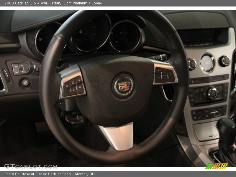 Light Platinum / Ebony 2008 Cadillac CTS 4 AWD Sedan