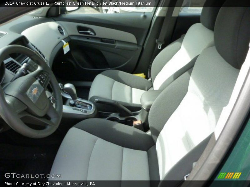 Rainforest Green Metallic / Jet Black/Medium Titanium 2014 Chevrolet Cruze LS
