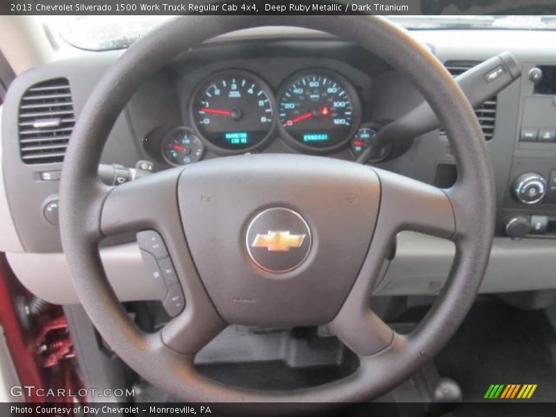 Deep Ruby Metallic / Dark Titanium 2013 Chevrolet Silverado 1500 Work Truck Regular Cab 4x4