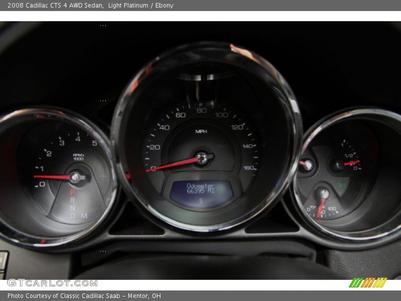 Light Platinum / Ebony 2008 Cadillac CTS 4 AWD Sedan