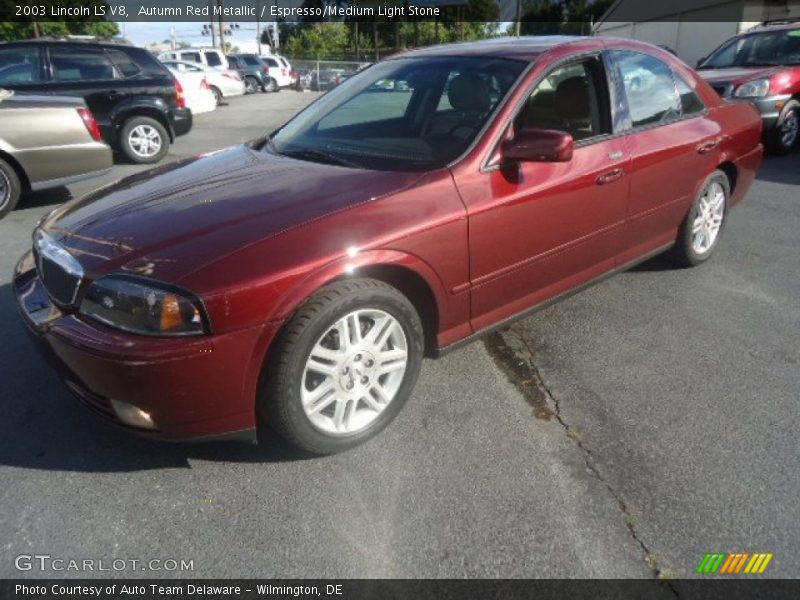 Autumn Red Metallic / Espresso/Medium Light Stone 2003 Lincoln LS V8