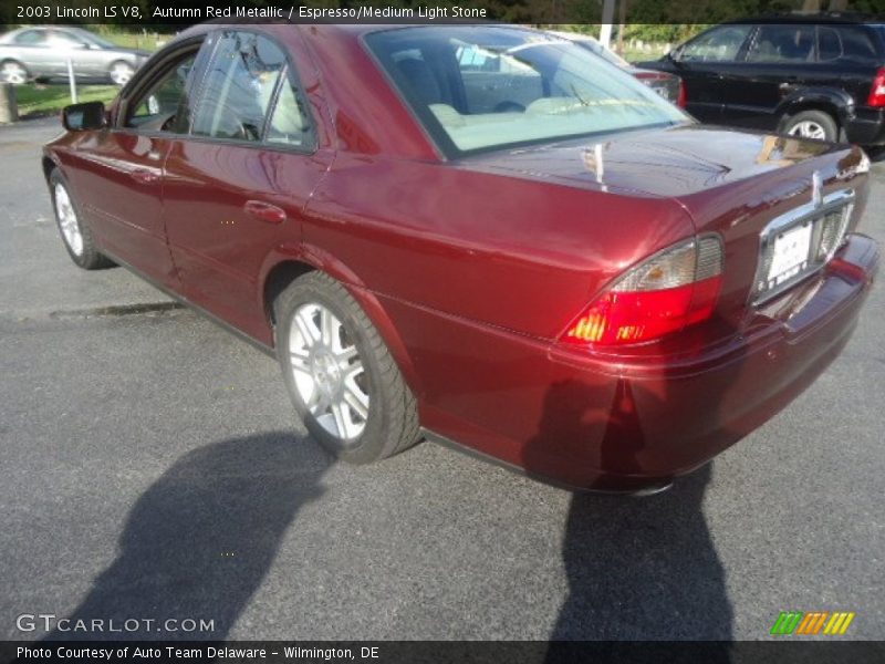 Autumn Red Metallic / Espresso/Medium Light Stone 2003 Lincoln LS V8