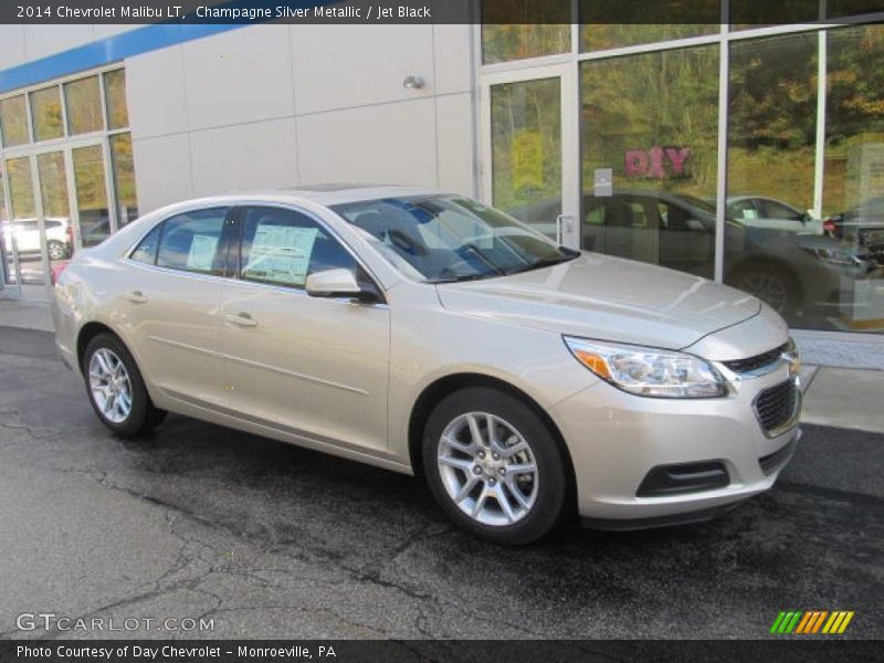 Champagne Silver Metallic / Jet Black 2014 Chevrolet Malibu LT