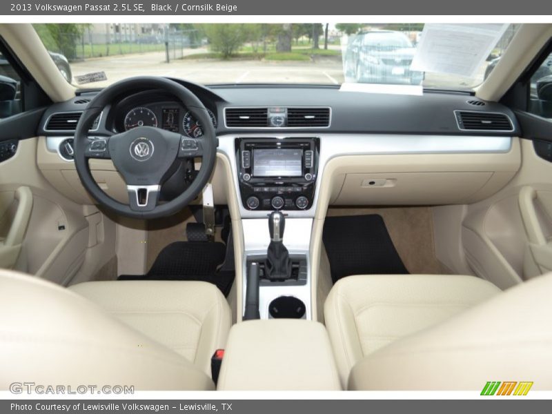 Black / Cornsilk Beige 2013 Volkswagen Passat 2.5L SE