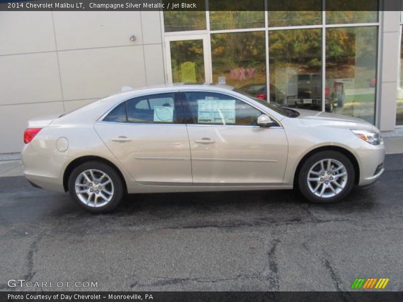 Champagne Silver Metallic / Jet Black 2014 Chevrolet Malibu LT