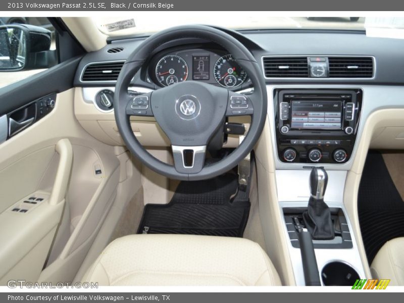 Black / Cornsilk Beige 2013 Volkswagen Passat 2.5L SE