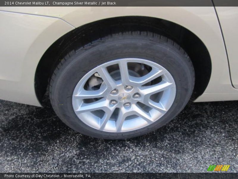 Champagne Silver Metallic / Jet Black 2014 Chevrolet Malibu LT