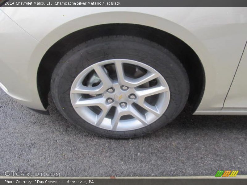 Champagne Silver Metallic / Jet Black 2014 Chevrolet Malibu LT