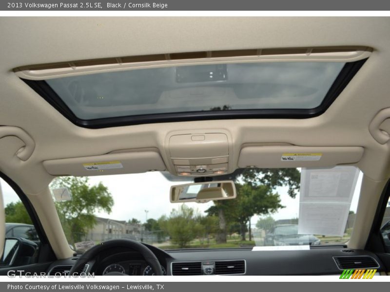 Black / Cornsilk Beige 2013 Volkswagen Passat 2.5L SE