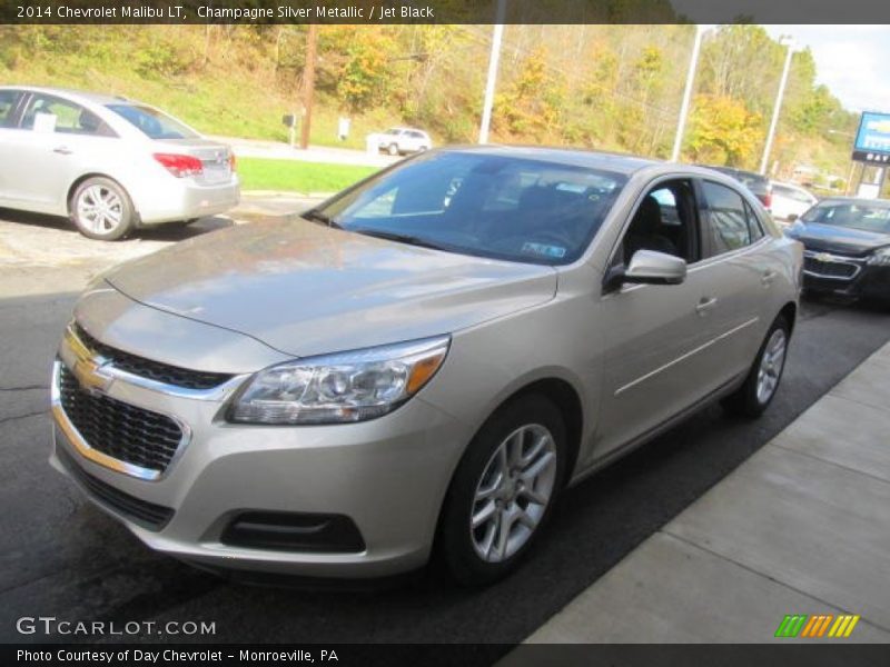 Champagne Silver Metallic / Jet Black 2014 Chevrolet Malibu LT