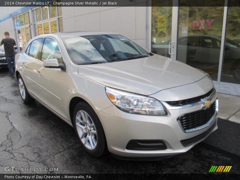 Champagne Silver Metallic / Jet Black 2014 Chevrolet Malibu LT