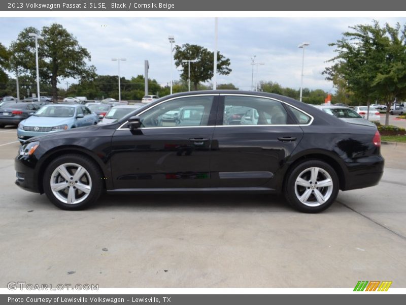 Black / Cornsilk Beige 2013 Volkswagen Passat 2.5L SE