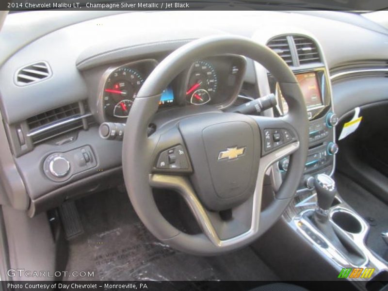 Champagne Silver Metallic / Jet Black 2014 Chevrolet Malibu LT