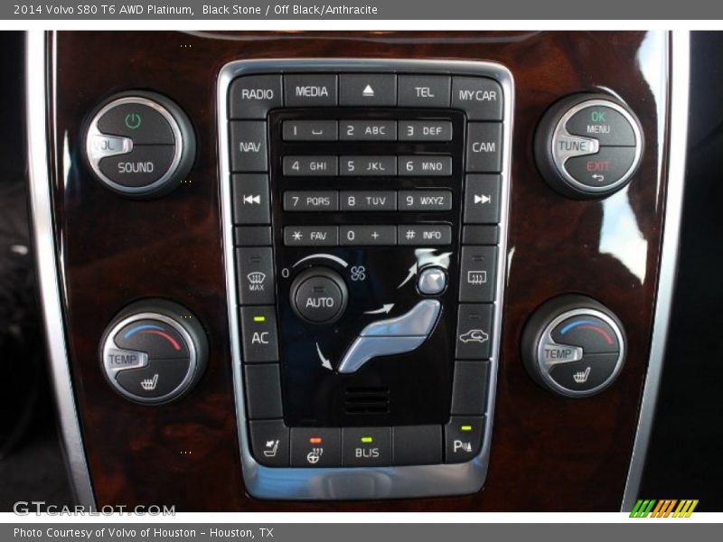 Controls of 2014 S80 T6 AWD Platinum