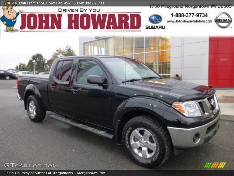 Super Black / Steel 2009 Nissan Frontier SE Crew Cab 4x4