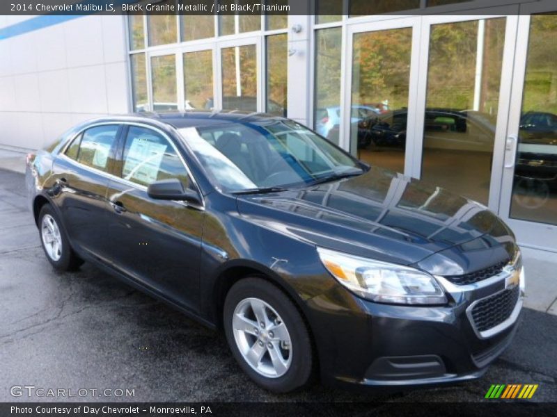 Black Granite Metallic / Jet Black/Titanium 2014 Chevrolet Malibu LS