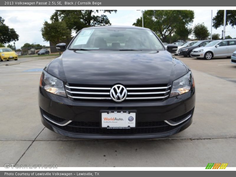 Black / Cornsilk Beige 2013 Volkswagen Passat 2.5L SE