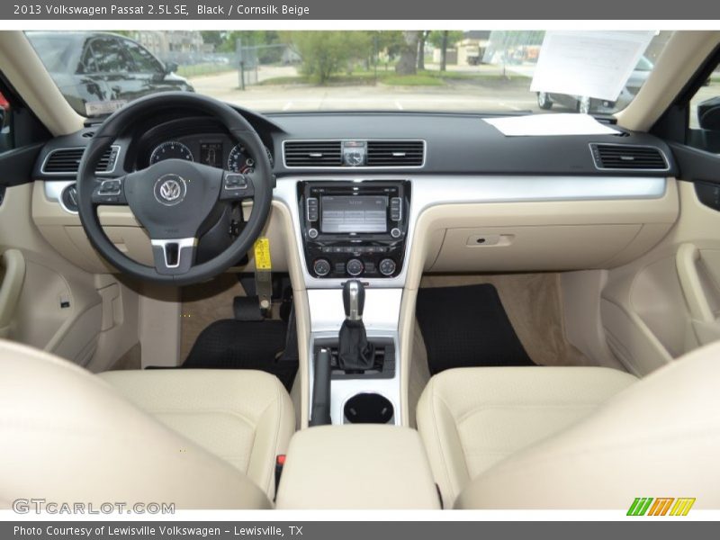 Black / Cornsilk Beige 2013 Volkswagen Passat 2.5L SE