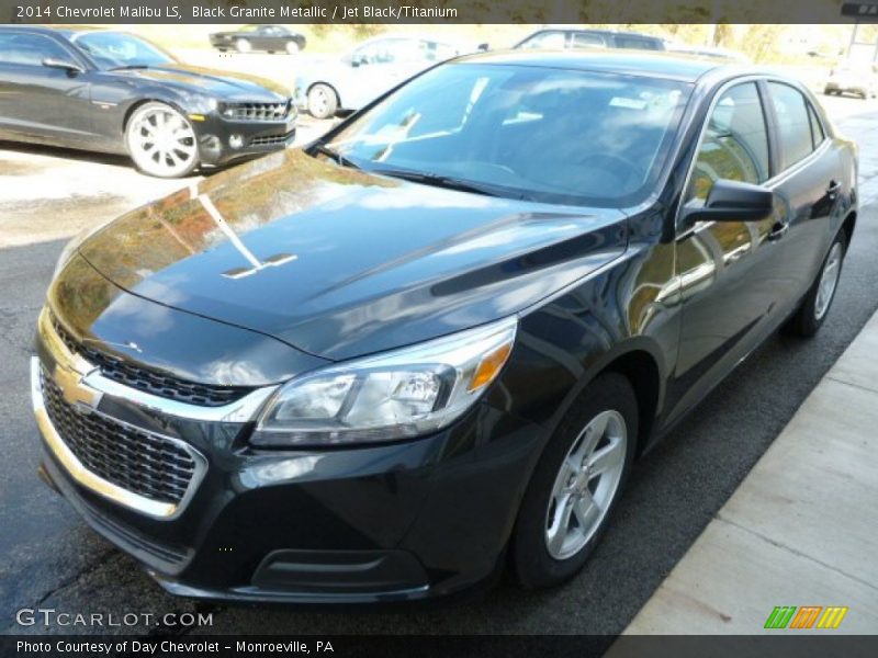 Black Granite Metallic / Jet Black/Titanium 2014 Chevrolet Malibu LS
