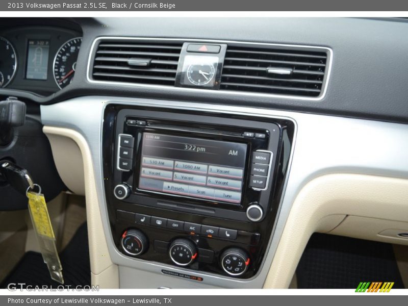 Black / Cornsilk Beige 2013 Volkswagen Passat 2.5L SE
