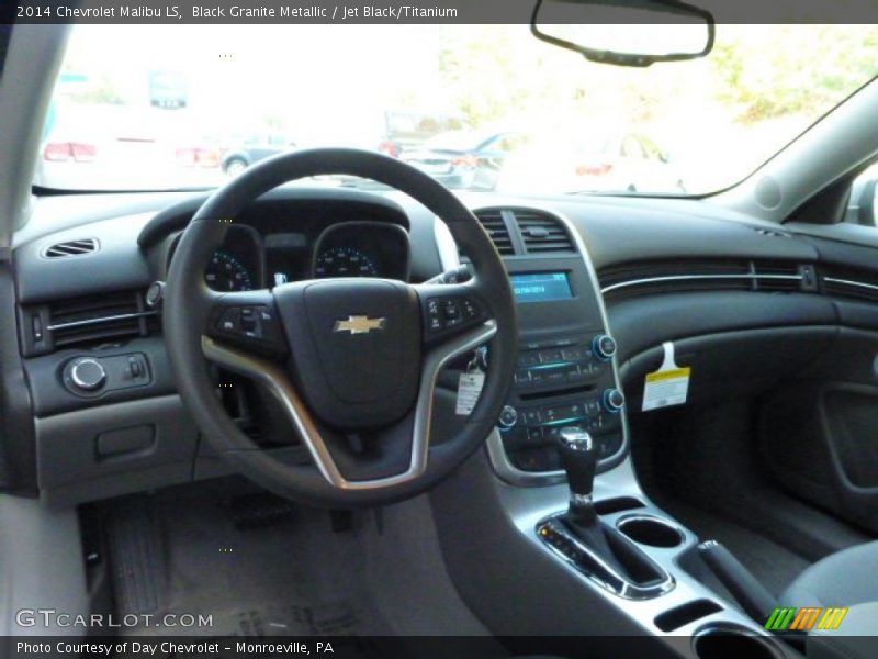 Black Granite Metallic / Jet Black/Titanium 2014 Chevrolet Malibu LS