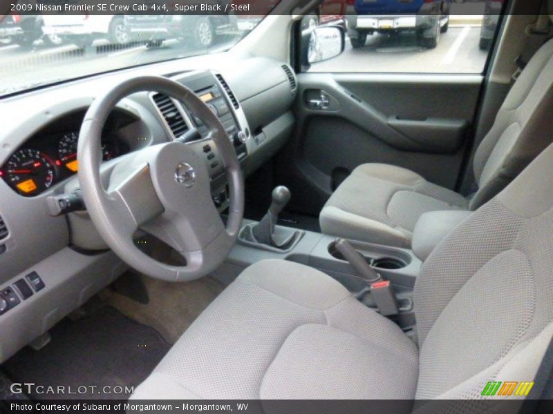 Super Black / Steel 2009 Nissan Frontier SE Crew Cab 4x4