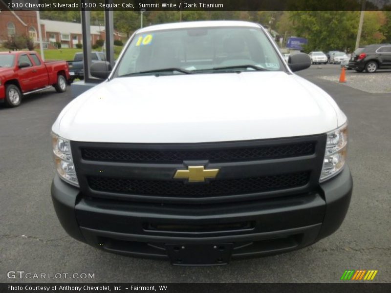 Summit White / Dark Titanium 2010 Chevrolet Silverado 1500 Regular Cab