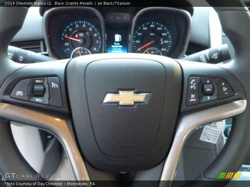 Black Granite Metallic / Jet Black/Titanium 2014 Chevrolet Malibu LS