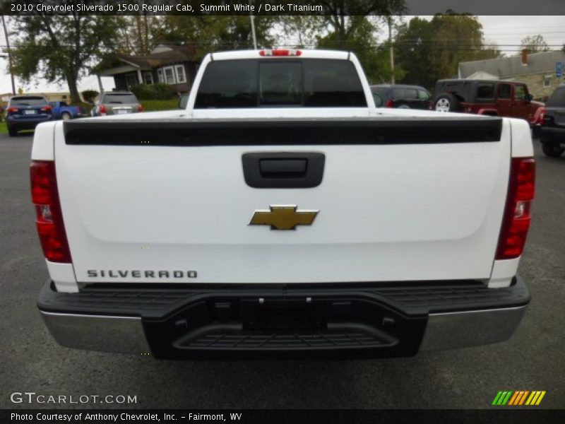 Summit White / Dark Titanium 2010 Chevrolet Silverado 1500 Regular Cab