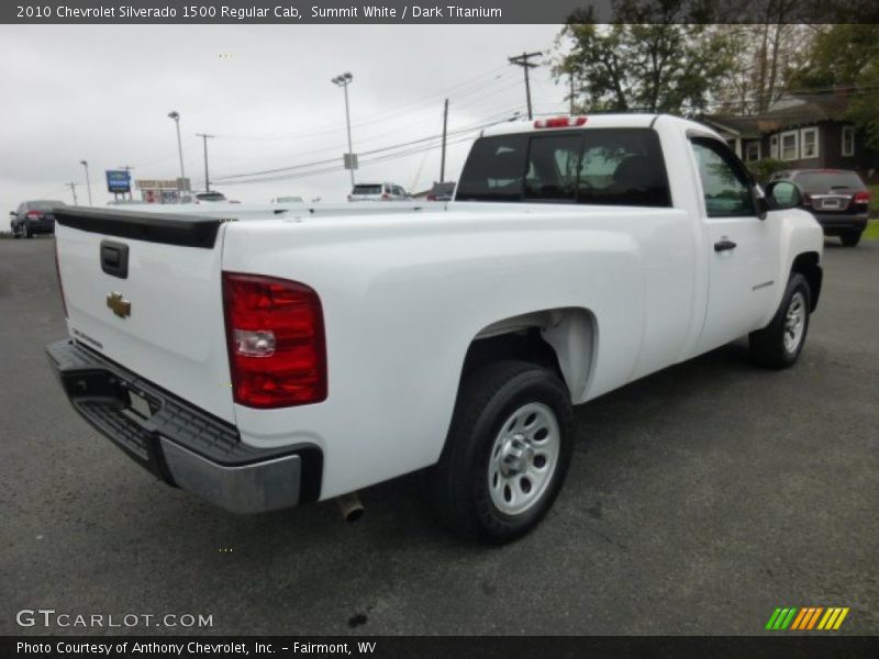Summit White / Dark Titanium 2010 Chevrolet Silverado 1500 Regular Cab