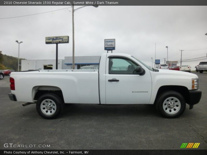 Summit White / Dark Titanium 2010 Chevrolet Silverado 1500 Regular Cab