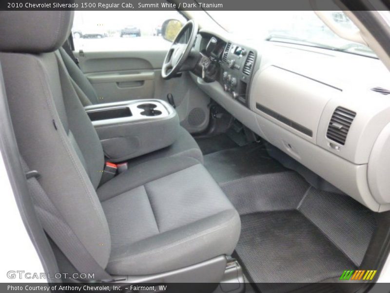 Summit White / Dark Titanium 2010 Chevrolet Silverado 1500 Regular Cab