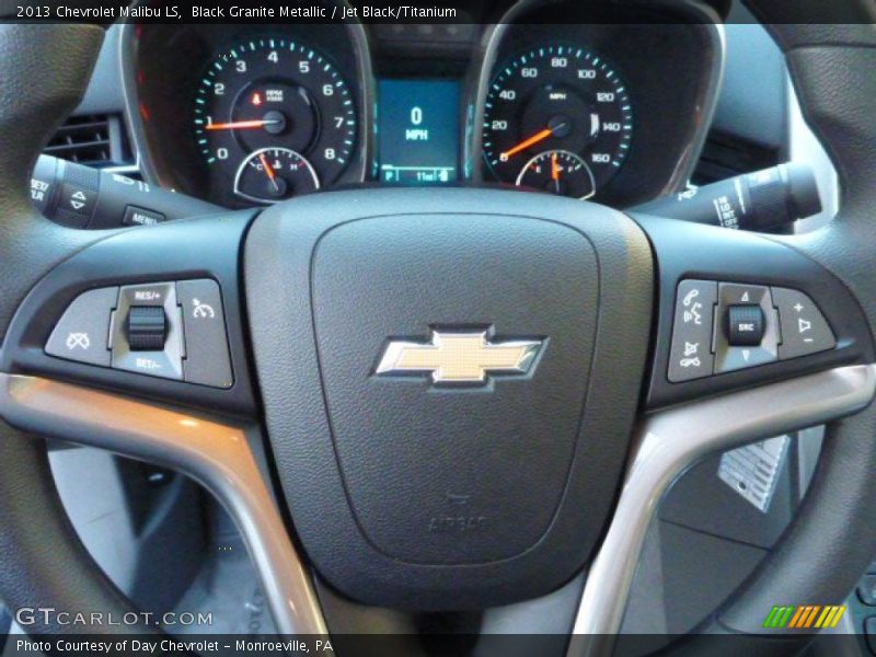 Black Granite Metallic / Jet Black/Titanium 2013 Chevrolet Malibu LS