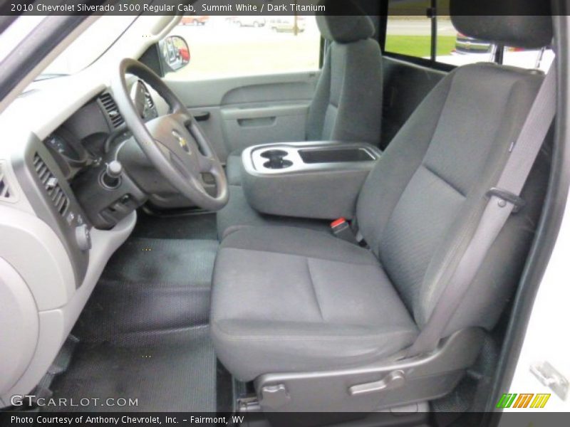 Summit White / Dark Titanium 2010 Chevrolet Silverado 1500 Regular Cab