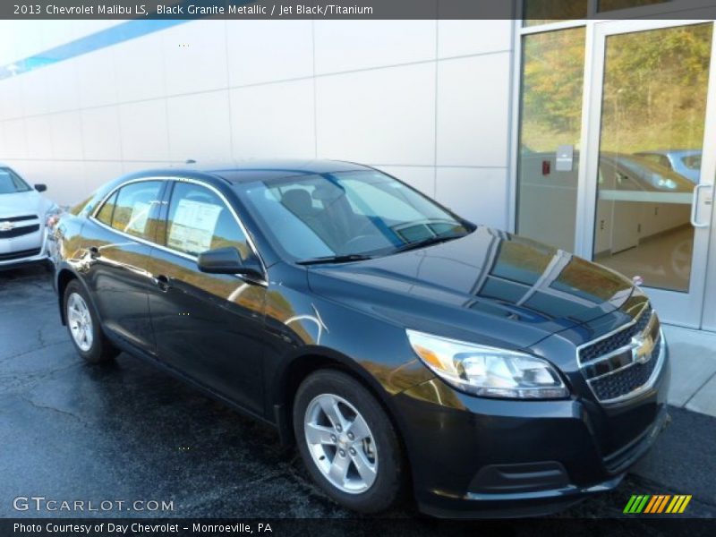 Black Granite Metallic / Jet Black/Titanium 2013 Chevrolet Malibu LS