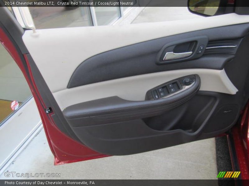 Crystal Red Tintcoat / Cocoa/Light Neutral 2014 Chevrolet Malibu LTZ