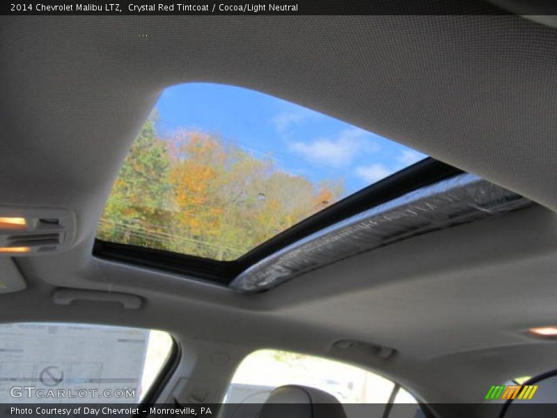 Crystal Red Tintcoat / Cocoa/Light Neutral 2014 Chevrolet Malibu LTZ