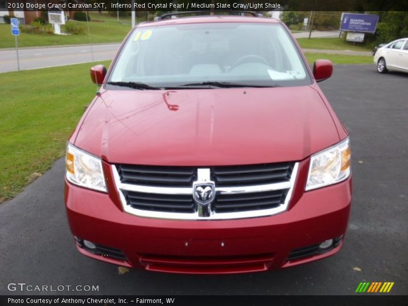 Inferno Red Crystal Pearl / Medium Slate Gray/Light Shale 2010 Dodge Grand Caravan SXT